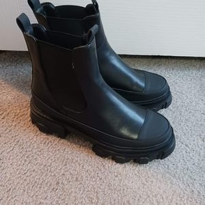 Women's black boots
